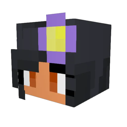 Sarak000 Minecraft avatar head, 3D render