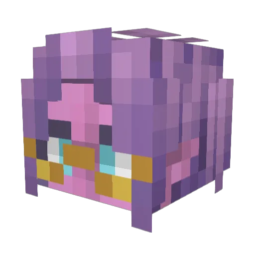 Sarana001 Minecraft avatar head, 3D render