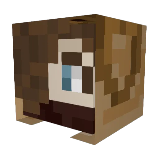 Saraph_im Minecraft avatar head, 3D render