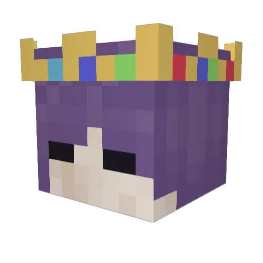 Saraphaine Minecraft avatar head, 3D render