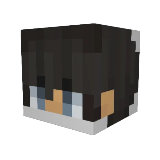 Sarasime Minecraft avatar head, 3D render