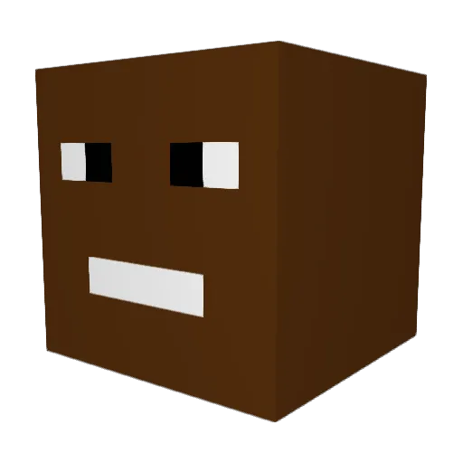 Sarath040 Minecraft avatar head, 3D render
