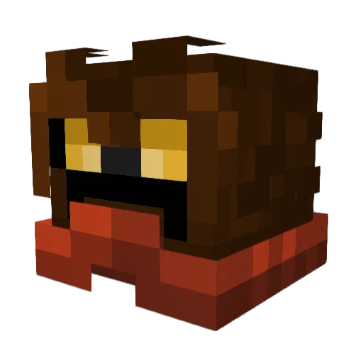 SarcasticOctopus Minecraft avatar head, 3D render