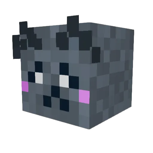 Sarcastic_Comma Minecraft avatar head, 3D render