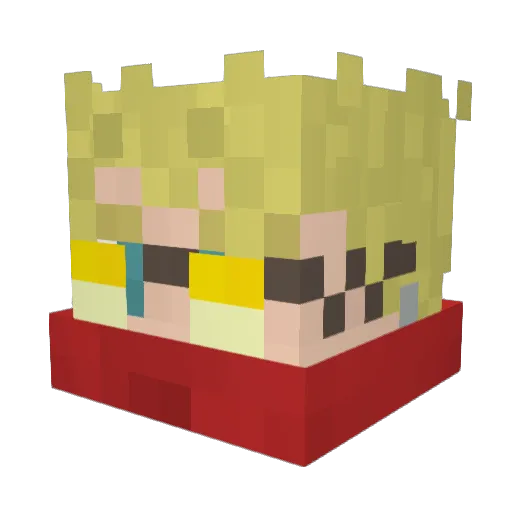 Sardiosr Minecraft avatar head, 3D render