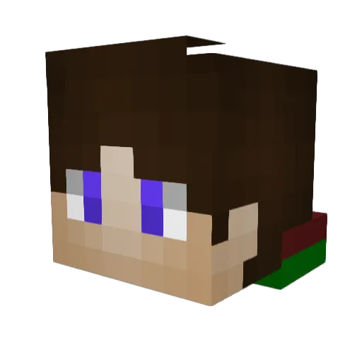 Sared_Beats Minecraft avatar head, 3D render