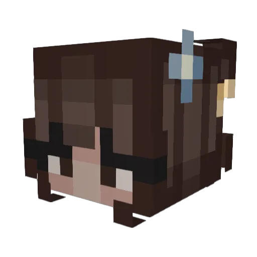 Sarenka316 Minecraft avatar head, 3D render