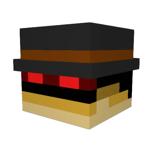 Sarge197 Minecraft avatar head, 3D render