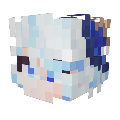 Sarge55 Minecraft avatar head, 3D render