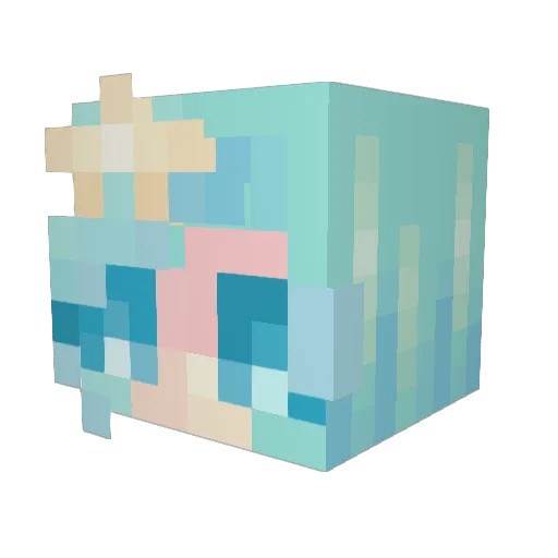 SargeCody Minecraft avatar head, 3D render
