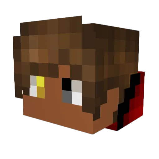 SargeKing Minecraft avatar head, 3D render