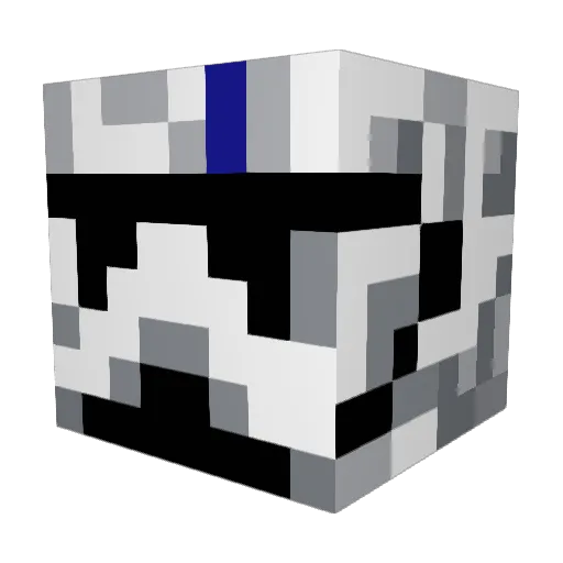 Sargent77 Minecraft avatar head, 3D render