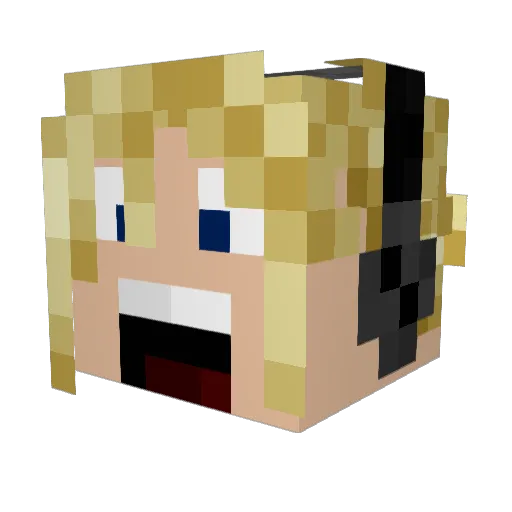 SargentOmega Minecraft avatar head, 3D render