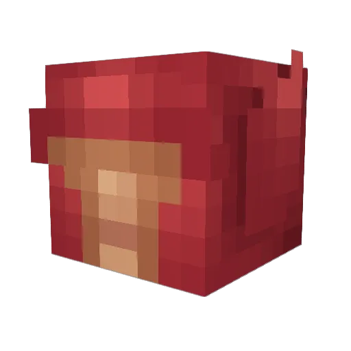 Sargish Minecraft avatar head, 3D render