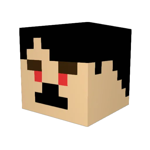 Sargit Minecraft avatar head, 3D render