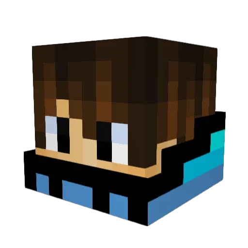 SariNinja Minecraft avatar head, 3D render