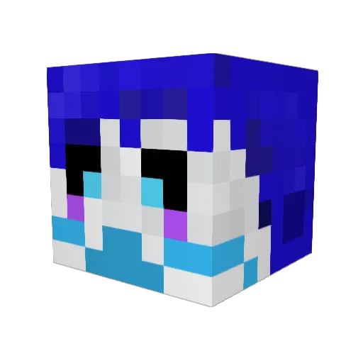 Sarifias Minecraft avatar head, 3D render