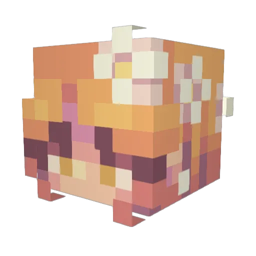 Sarinya Minecraft avatar head, 3D render