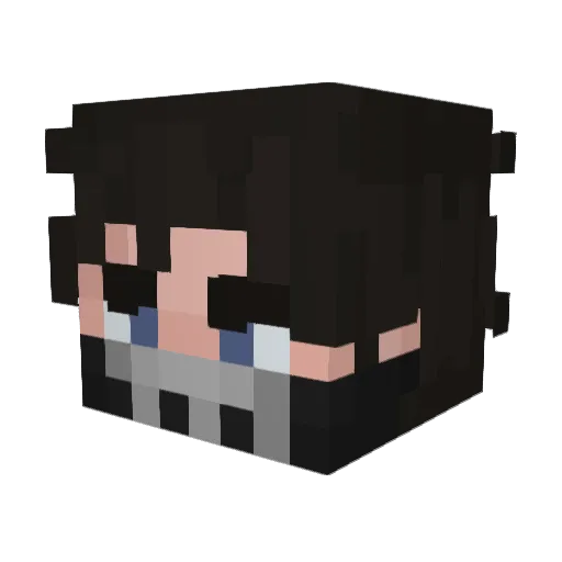 Sarion_ Minecraft avatar head, 3D render