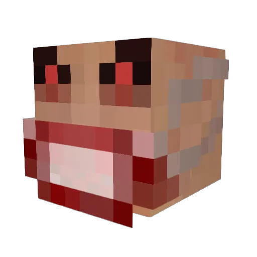 Sarita13 Minecraft avatar head, 3D render