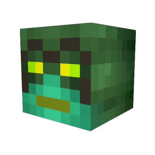 Sarius_24 Minecraft avatar head, 3D render