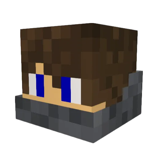 Sariusz Minecraft avatar head, 3D render