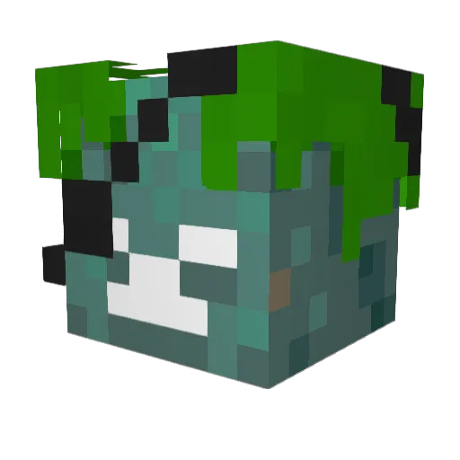 Sarkazam_ Minecraft avatar head, 3D render