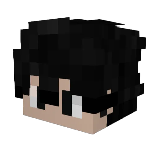 Sarkics Minecraft avatar head, 3D render