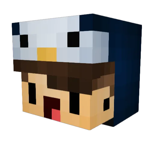 Sarkis_V2 Minecraft avatar head, 3D render