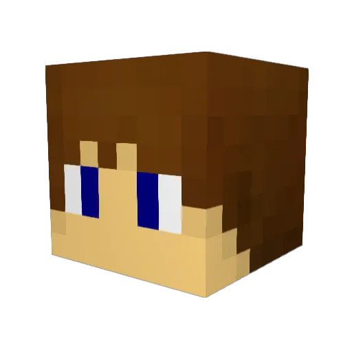 Sarkisoff Minecraft avatar head, 3D render