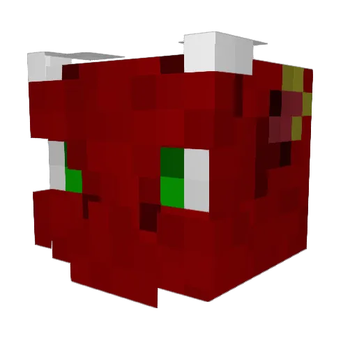 SarkySarkoth Minecraft avatar head, 3D render