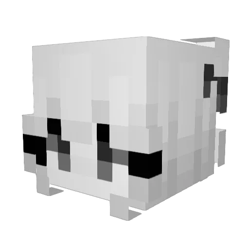 Sarl7s Minecraft avatar head, 3D render
