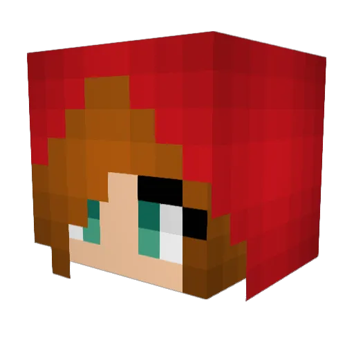 Sarleck Minecraft avatar head, 3D render