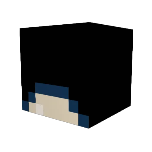 Sarlens Minecraft avatar head, 3D render