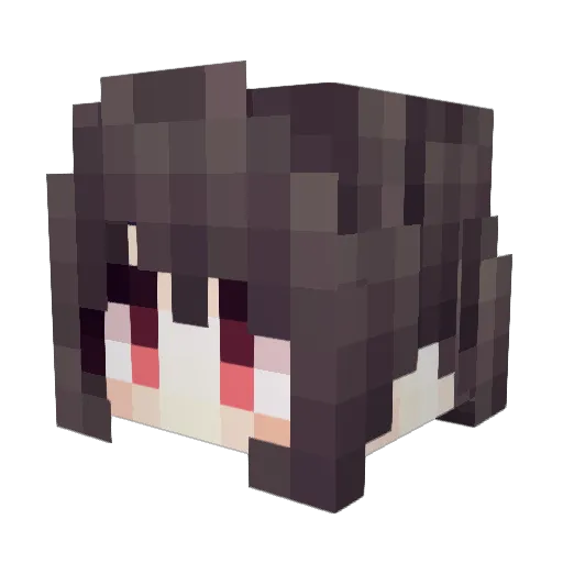 Sarlos Minecraft avatar head, 3D render