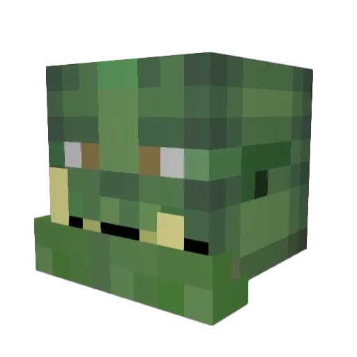 Saroney Minecraft avatar head, 3D render