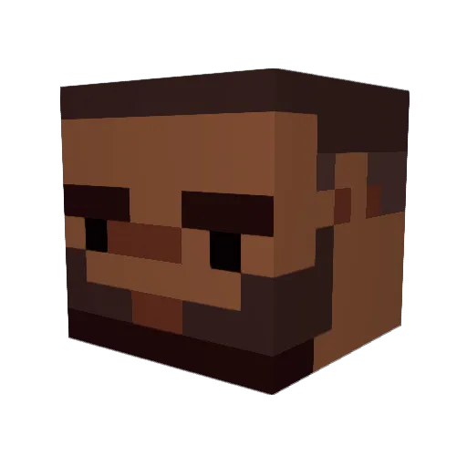 Sarpreet Minecraft avatar head, 3D render
