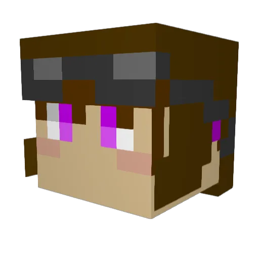 SarrBann Minecraft avatar head, 3D render