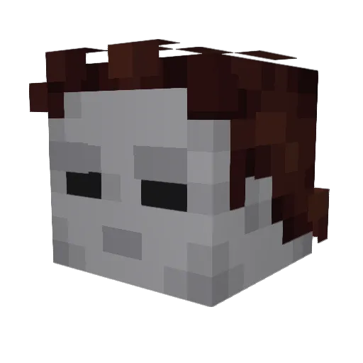 Sarretti Minecraft avatar head, 3D render