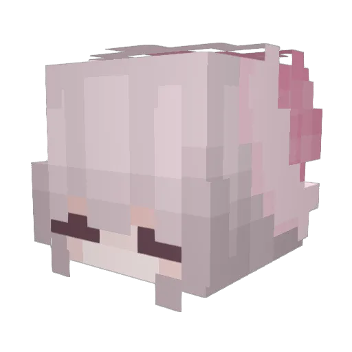 Sarrev09 Minecraft avatar head, 3D render