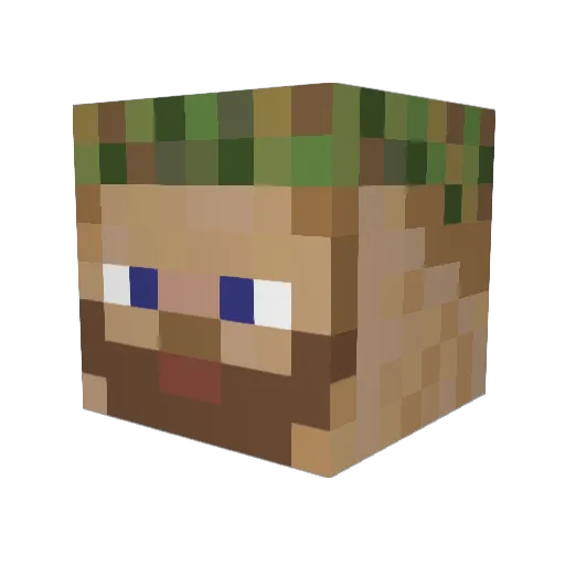 Sarrim Minecraft avatar head, 3D render