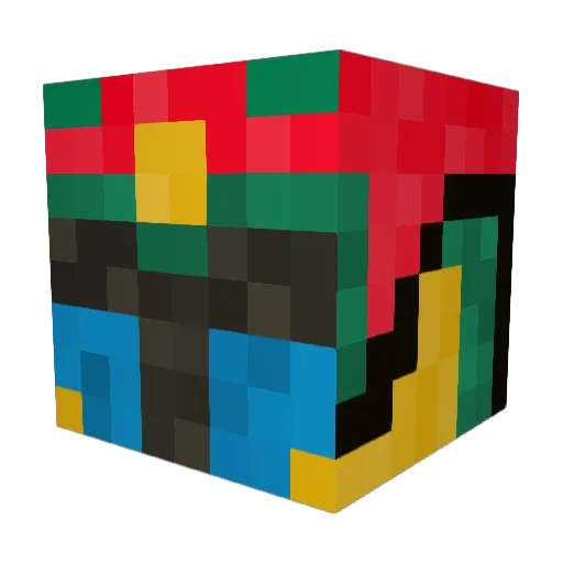 Sarrisofor Minecraft avatar head, 3D render
