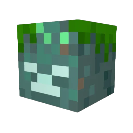 Sarsad Minecraft avatar head, 3D render