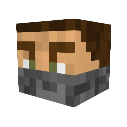 Sartha29 Minecraft avatar head, 3D render