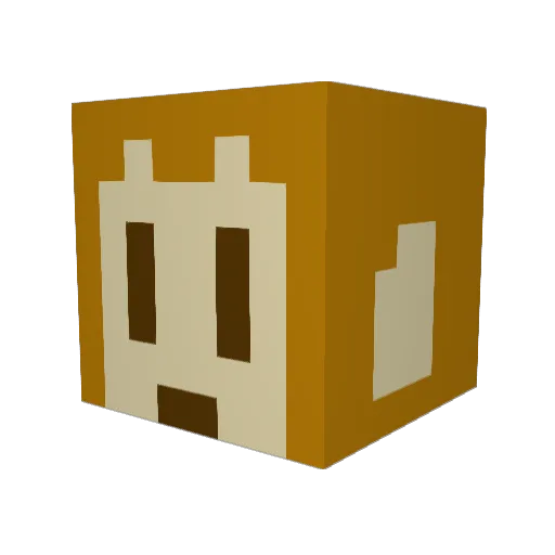 Saru0822 Minecraft avatar head, 3D render