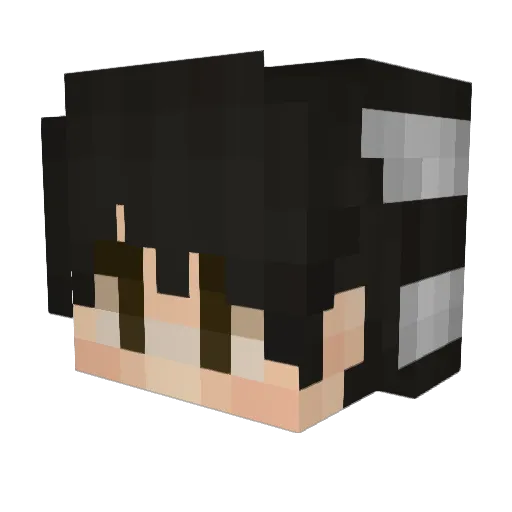 SaruGetchu Minecraft avatar head, 3D render