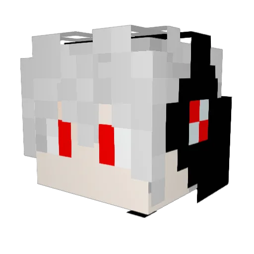 Sarukap Minecraft avatar head, 3D render