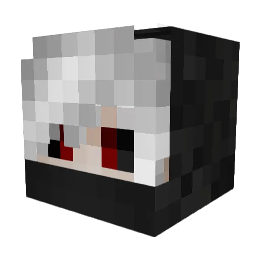 Sarukey Minecraft avatar head, 3D render