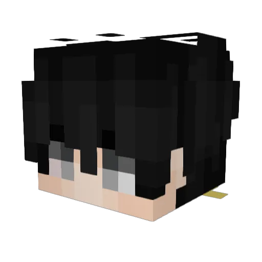 Sarusuke2011 Minecraft avatar head, 3D render