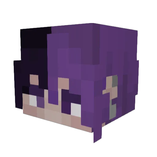 SarviX11 Minecraft avatar head, 3D render